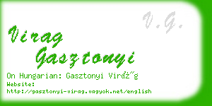 virag gasztonyi business card